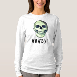 Camiseta MEU DEUS! Humor negro engraçado no crânio