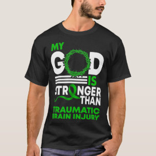 Camiseta Meu Deus Mais Forte Do Que Danos No Cérebro Traum