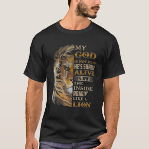 Camiseta Meu Deus não é Morto Ele está certamente vivo Ele