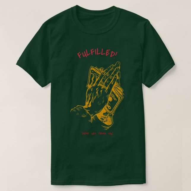 Camiseta Meu Deus, Obrigado Premium (Frente do Design)