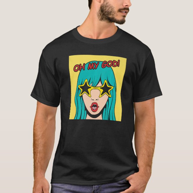 Camiseta Meu Deus, Omg Pop (Frente)