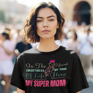 Camiseta Meu Dia da Super Mãe Aniversário da Mãe