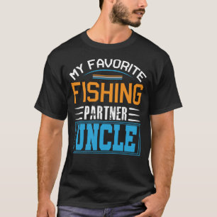 Camiseta Meu Dia de os pais do TIO do Parceiro de Pesca Fav