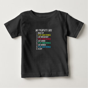 Camiseta Meu Dia Perfeito Video games Jogador De Avô Engra