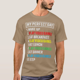 Camiseta Meu Dia Perfeito Videos games Engraçados Gamer Gif