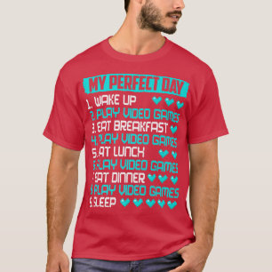 Camiseta Meu Dia Perfeito Videos games Engraçados Videos ga