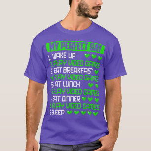 Camiseta Meu Dia Perfeito Videos games Engraçados Videos ga