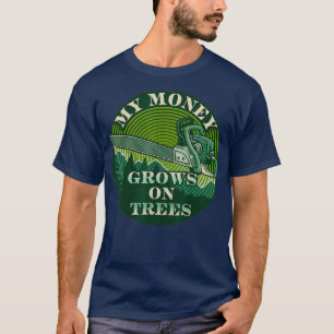 Camiseta Meu Dinheiro Cresce No Treino Da Árvore Lumberjac