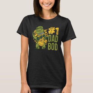 Camiseta Meu Dinossauro Número Um Corpo Da Família Réptil