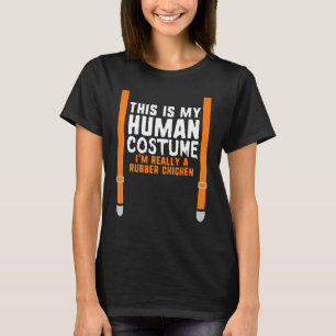 Camiseta Meu Disfarce Humano Eu Sou Realmente Um Frango De
