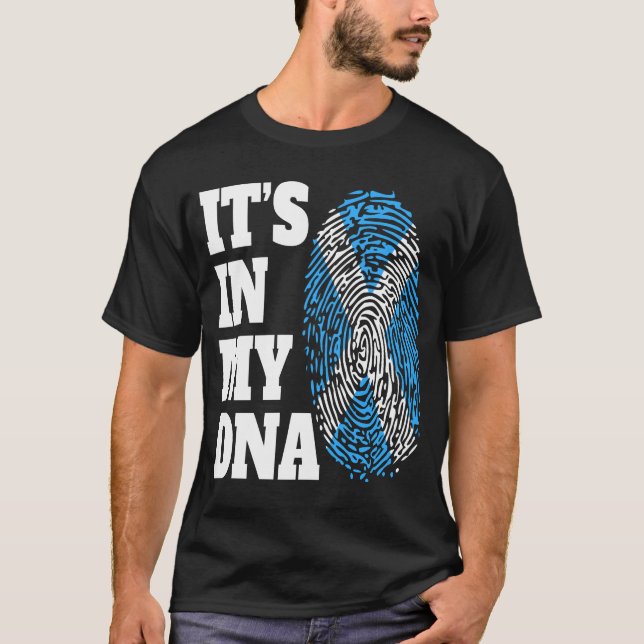 Camiseta Meu DNA Scottish Flag (Frente)