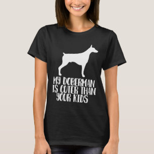 Camiseta Meu Doberman É Mais Corajoso Que Seus Filhos