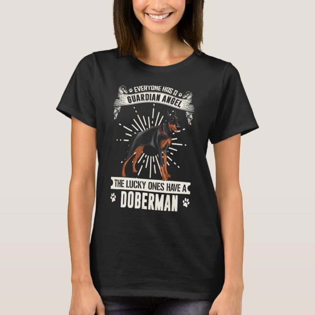 Camiseta Meu Doberman É Um Anjo De Guardião (Frente)