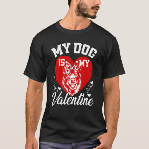 Camiseta Meu Elkhound Norueguês É Meu Cão Namorados Valenti