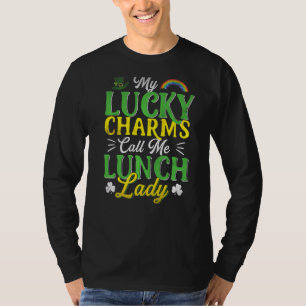 Camiseta Meu encanto sortudo me chama de Rua de almoço da P