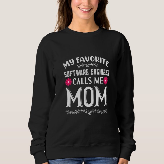 Camiseta Meu Engenheiro De Software Favorito Me Chama De Mã (Frente)