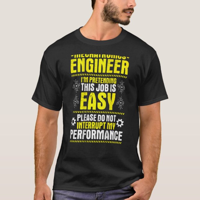 Camiseta Meu Engenheiro Mecatronics de desempenho (Frente)
