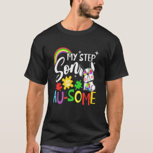 Camiseta Meu enteado é incrível Dia da Conscientização do A