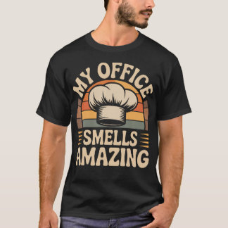 Camiseta Meu Escritório Cheira Incrível Chef