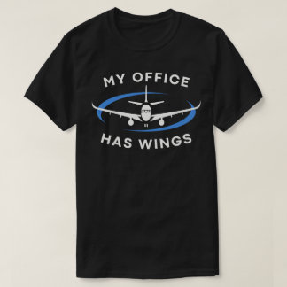 Camiseta Meu Escritório Tem Asas