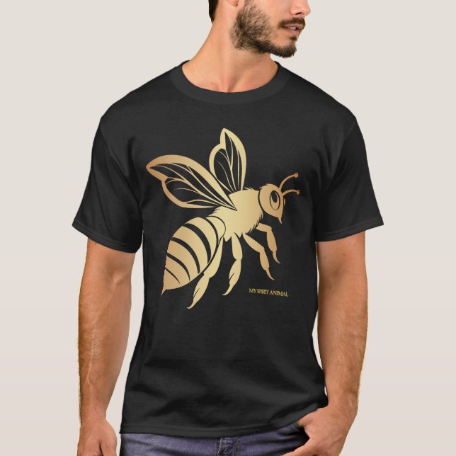 Camiseta Meu Espírito Animal - Abelha (Frente)