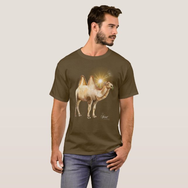 Camiseta Meu Espírito Animal - Camelo (Frente Completa)