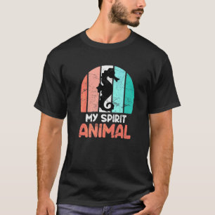 Camiseta Meu Espírito Animal Cavalo-do-mar Sarcasmo