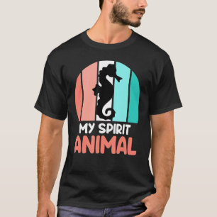 Camiseta Meu Espírito Animal Cavalo-do-mar Sarcasmo 1