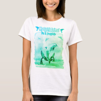Camiseta Meu Espírito Animal É Um Golfinho