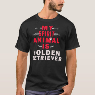 Camiseta Meu Espírito Animal É Um Retriever De Ouro