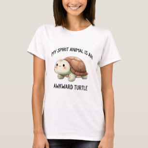 Camiseta Meu Espírito Animal É Uma Tartaruga Desconfortável