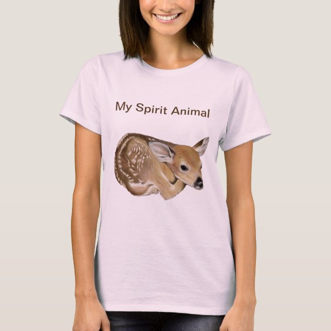 Camiseta Meu Espírito Animal Fawn (Frente)