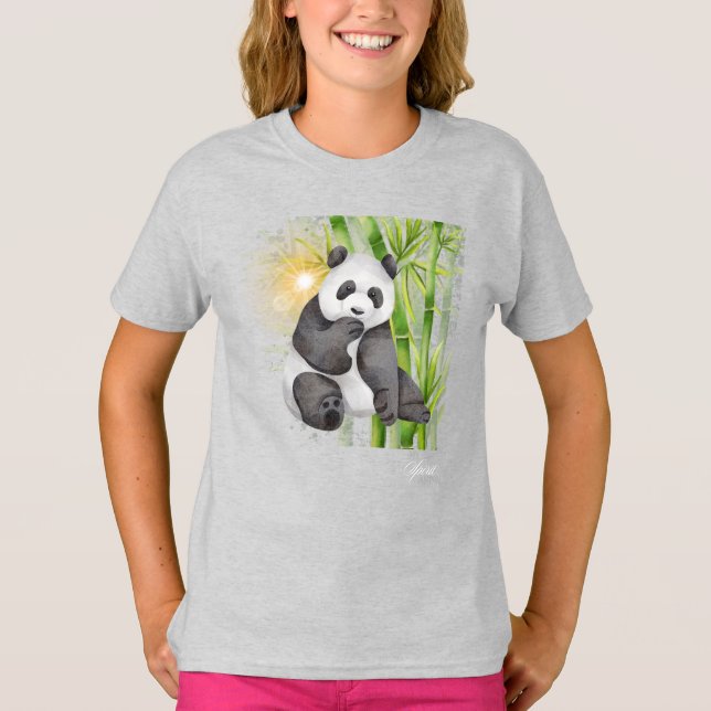 Camiseta Meu Espírito Animal - Panda (Frente)