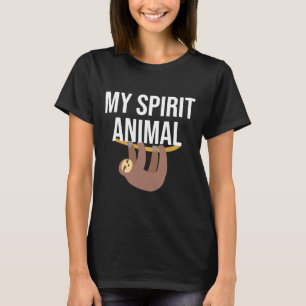Camiseta Meu Espírito Animal Preguiçoso Engraçado