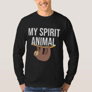 Camiseta Meu Espírito Animal Preguiçoso Engraçado