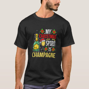 Camiseta Meu Espírito De Natal É Champanhe