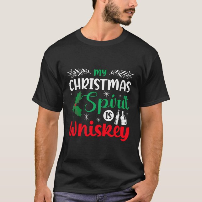Camiseta Meu Espírito É Bebendo Uísque (Frente)