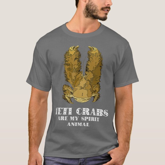 Camiseta Meu Espírito é um Caranguejo Yeti (Frente)
