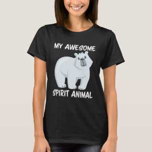 Camiseta Meu Espírito Fantástico Animal é um Ártico de Urso