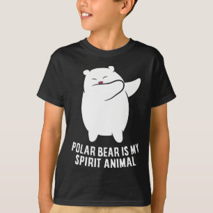 Camiseta Meu Espírito Urso Polar De Urso Polar Bonito Mais