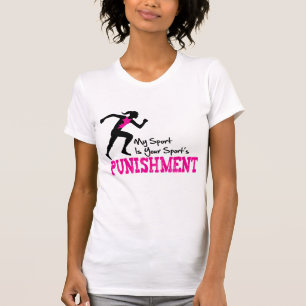 Camiseta MEU esporte é fêmea de funcionamento da puniçã