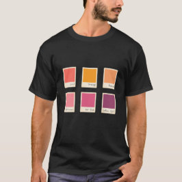 Camiseta Meu esquema da paleta de cores