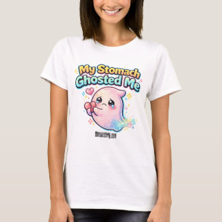 Camiseta Meu Estômago Me Deixou Fantasma