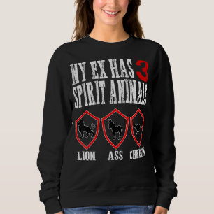 Camiseta Meu Ex tem 3 Animais Espirituosos Ex Esposa Divórc