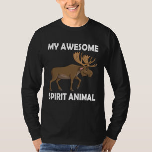 Camiseta Meu Fantástico Alce de Animal Espiritual cervo Sta
