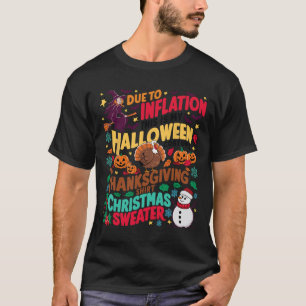 Camiseta Meu Feliz Dia das Bruxas Graças Fofo Feio