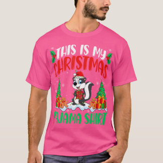 Camiseta Meu Feliz Natal Engraçado Skunk Lover Xmas