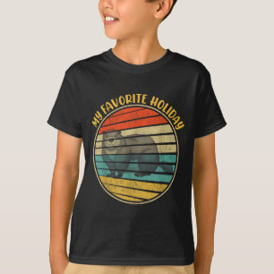 Camiseta Meu Feriado Favorito Tatu Meninos Mulheres Feliz D