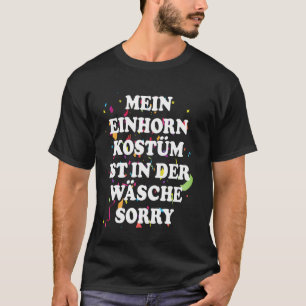 Camiseta Meu figurino de unicórnio está na lavanderia Fasch