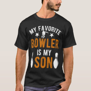 Camiseta Meu Filho Boliche Pai De Uma Boliche De Pai De Bol